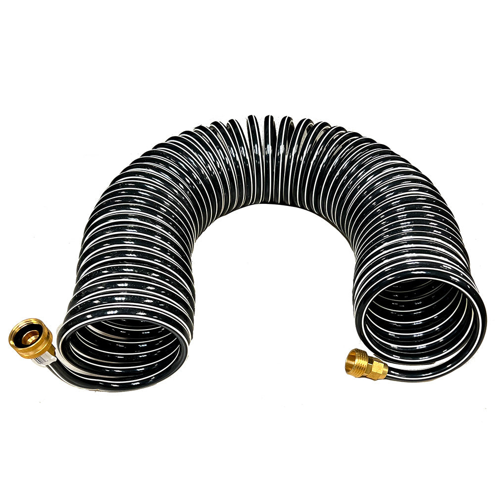 Trident Marine Coiled Wash Down Hose w/Brass Fittings