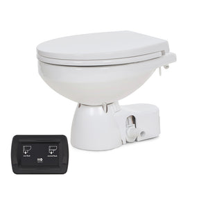 Jabsco Quiet Flush E2 Raw Water Toilet Regular Bowl - 24V Soft Close Lid