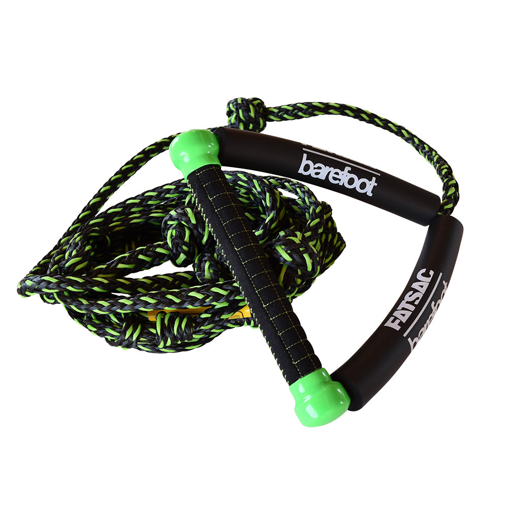 FATSAC 25 Wake Surf Rope Handle Combo - Green Black