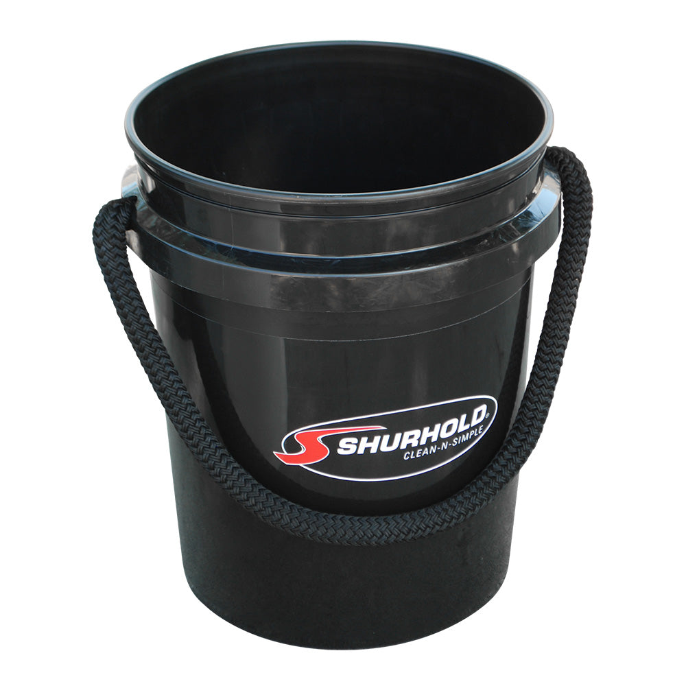 Shurhold Worlds Best Rope Handle Bucket - 5 Gallon - Black [2452]