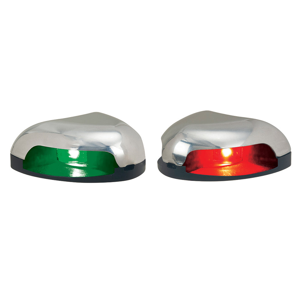 Perko Red/Green Horizontal Mount Side Light - Pair - Stainless Steel [0626DP0STS