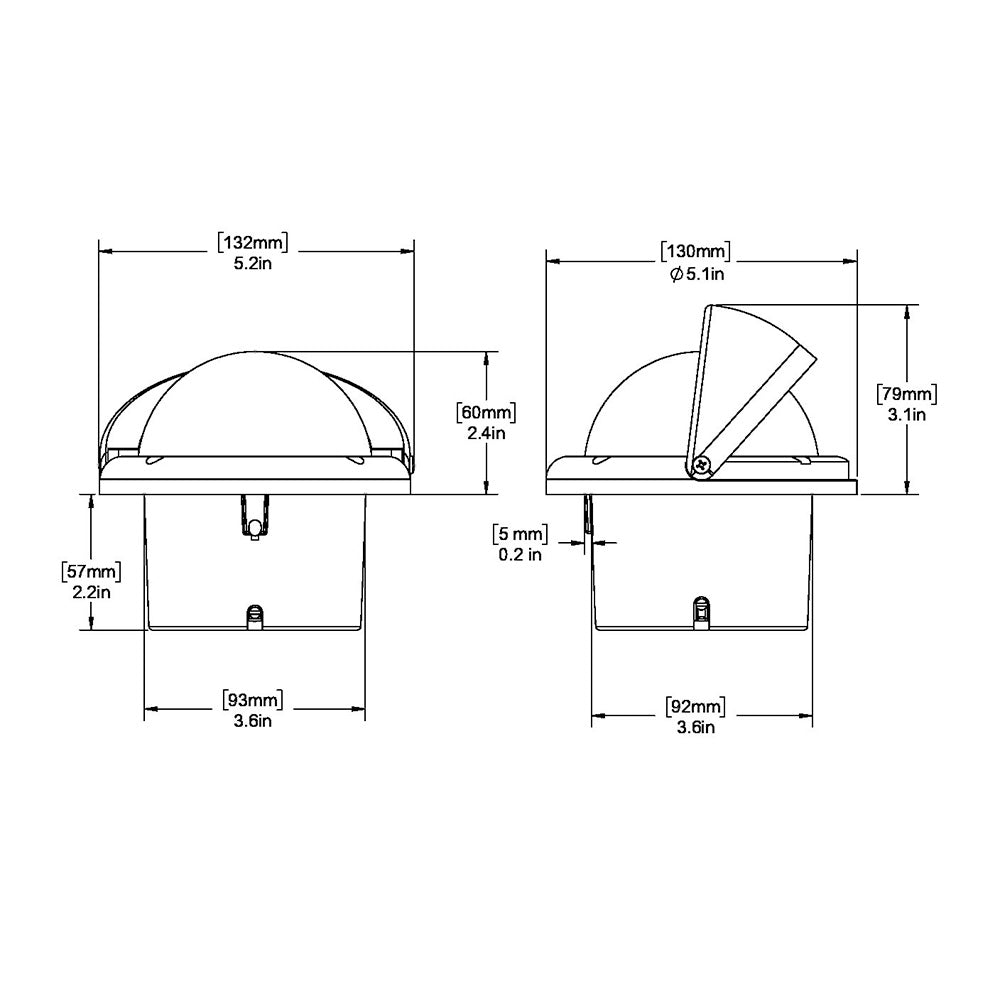 Ritchie SS-1002 SuperSport Compass - Flush Mount - Black [SS-1002] - The Smith Lake Clique