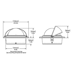 Ritchie F-83W Voyager Compass - Flush Mount - White [F-83W] - The Smith Lake Clique