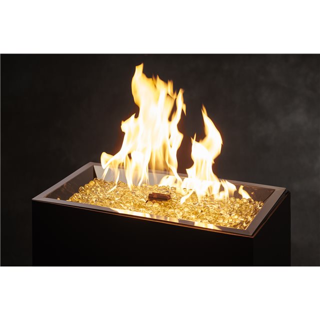 The Outdoor Greatroom 12"x 24" Crystal Fire Plus SS Gas Burner