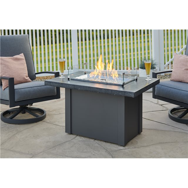 THE OUTDOOR GREATROOM CO. Driftwood Havenwood Fire Table Gas