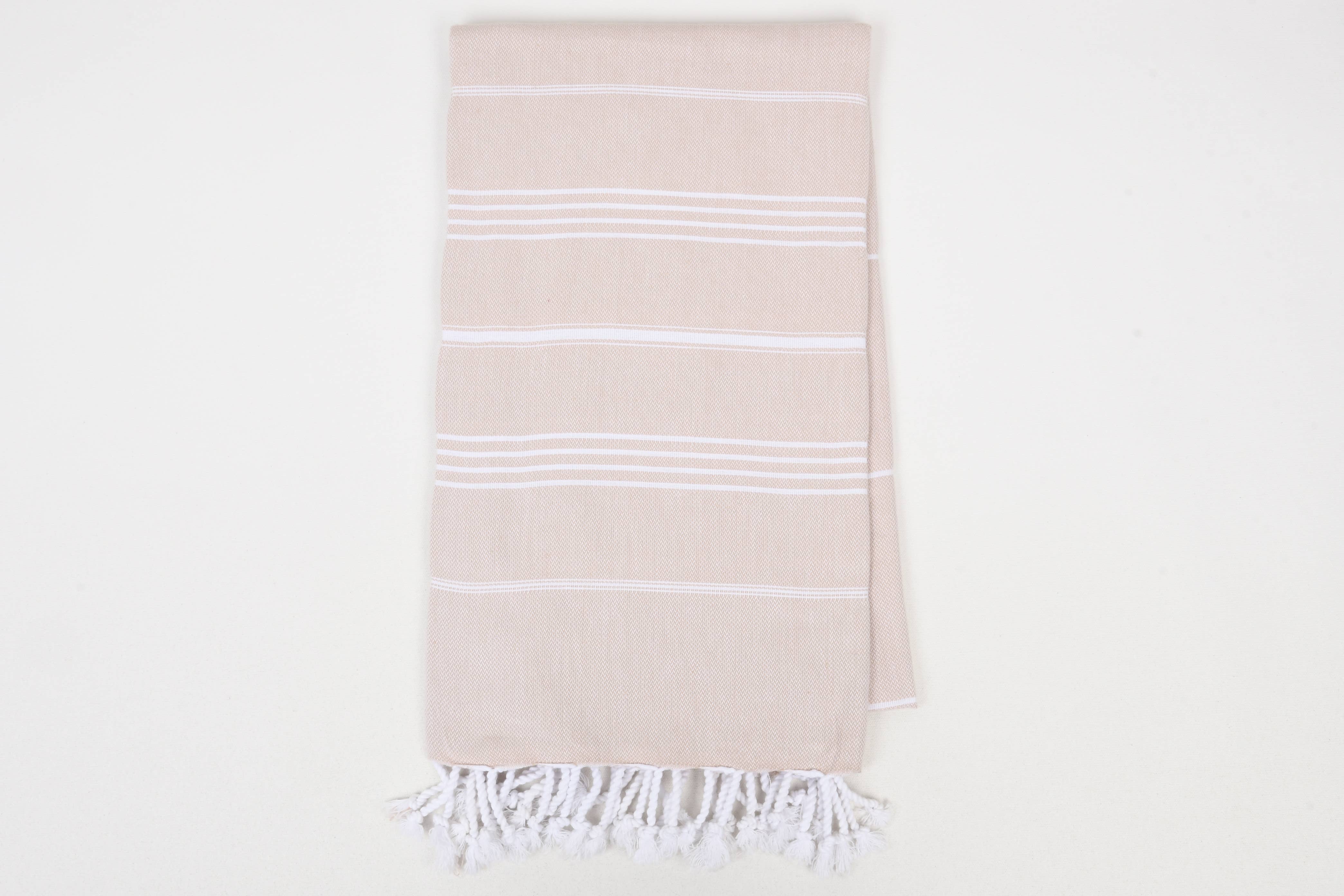 Handwoven Turkish Cotton Towel – Personalized Beach Towel