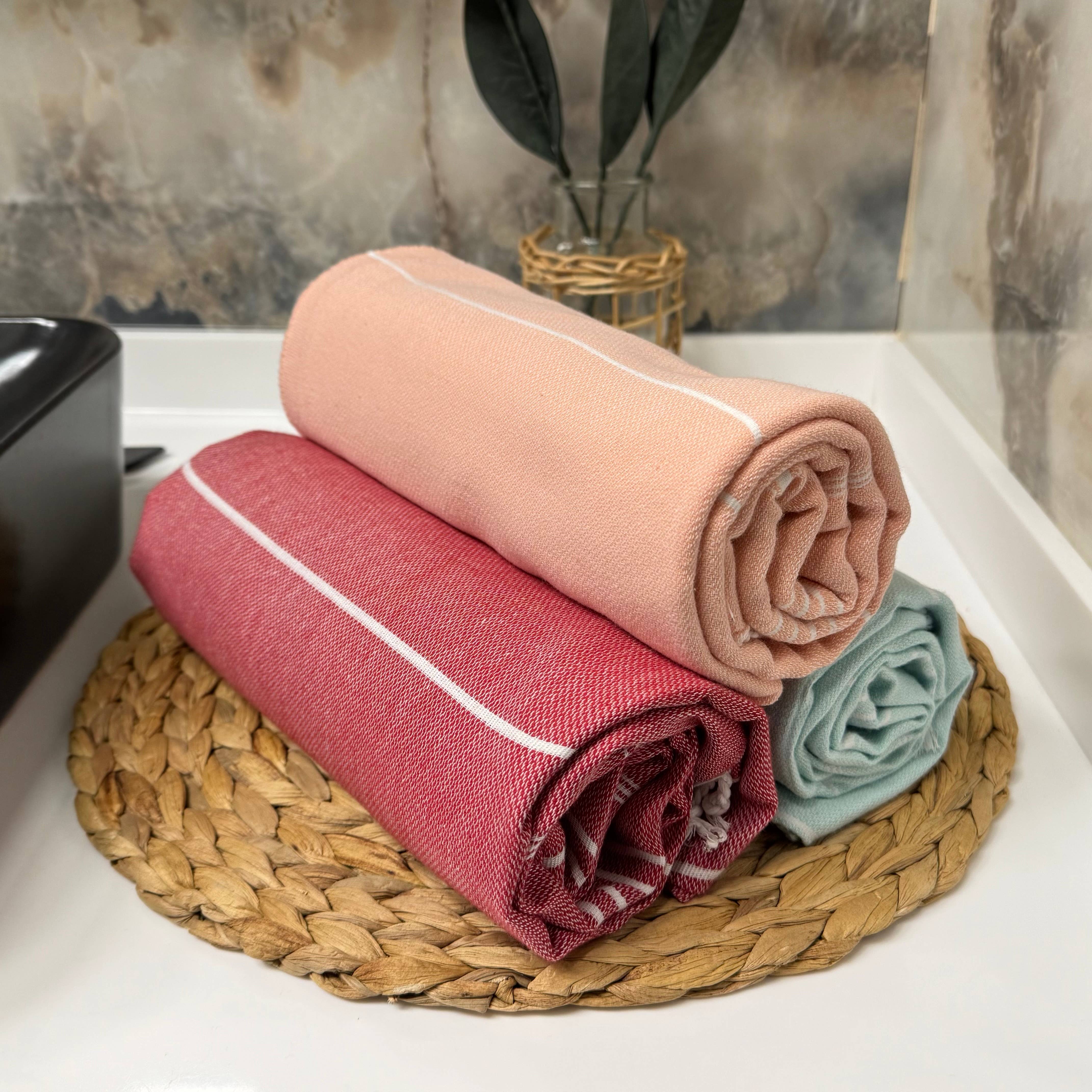 Handwoven Turkish Cotton Towel – Personalized Beach Towel