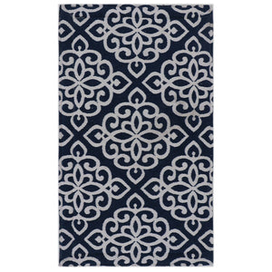 RugSmith Black Lyra Anti-Fatigue Kitchen Mat, 20"x36"