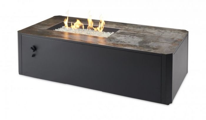 Kinney Rectangular Gas Fire Table