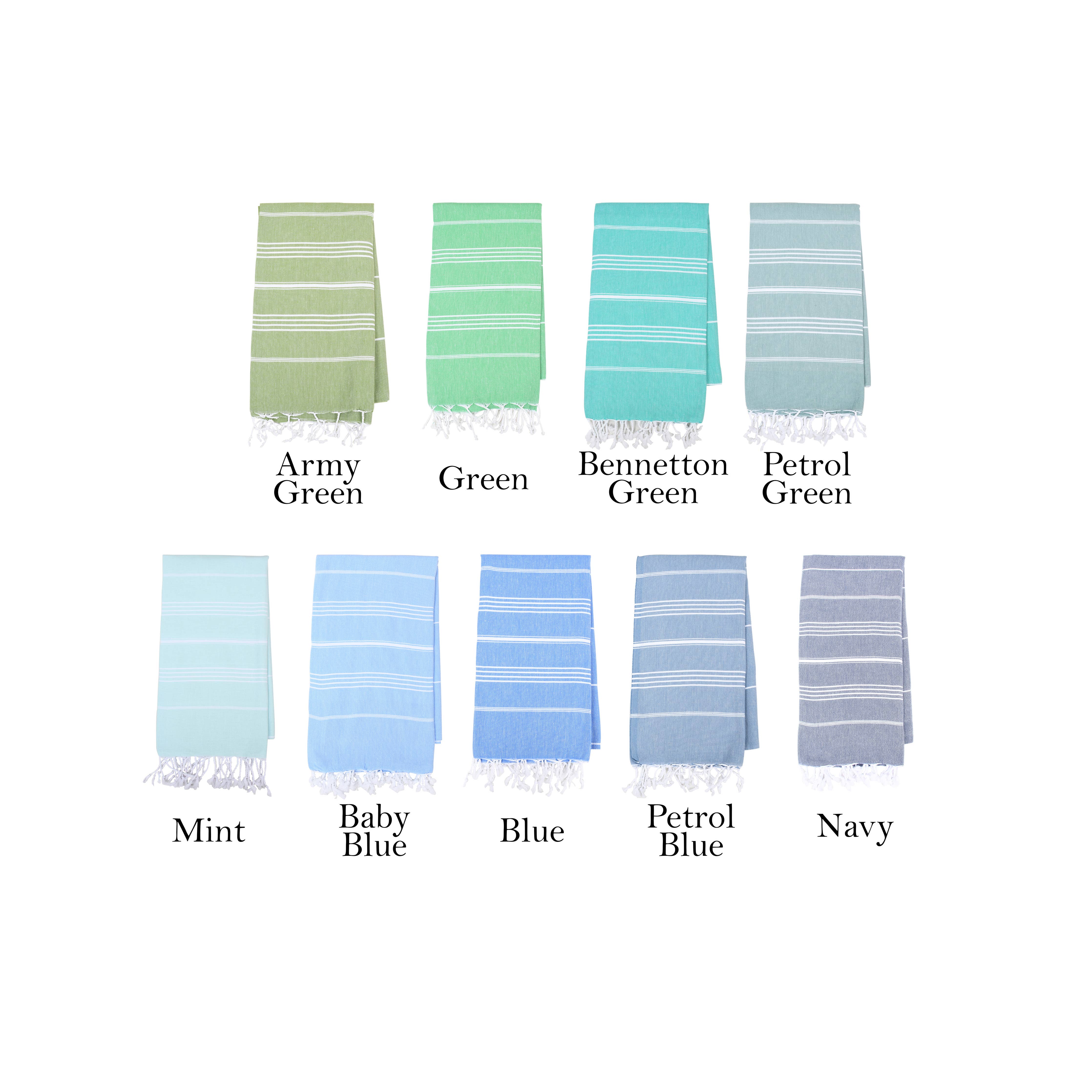 Handwoven Turkish Cotton Towel – Personalized Beach Towel