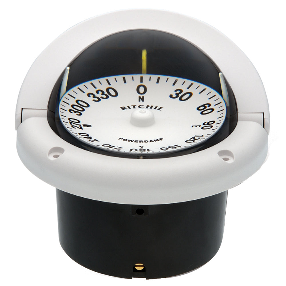 Ritchie HF-742W Helmsman Compass - Flush Mount - White [HF-742W] - Designer Investment