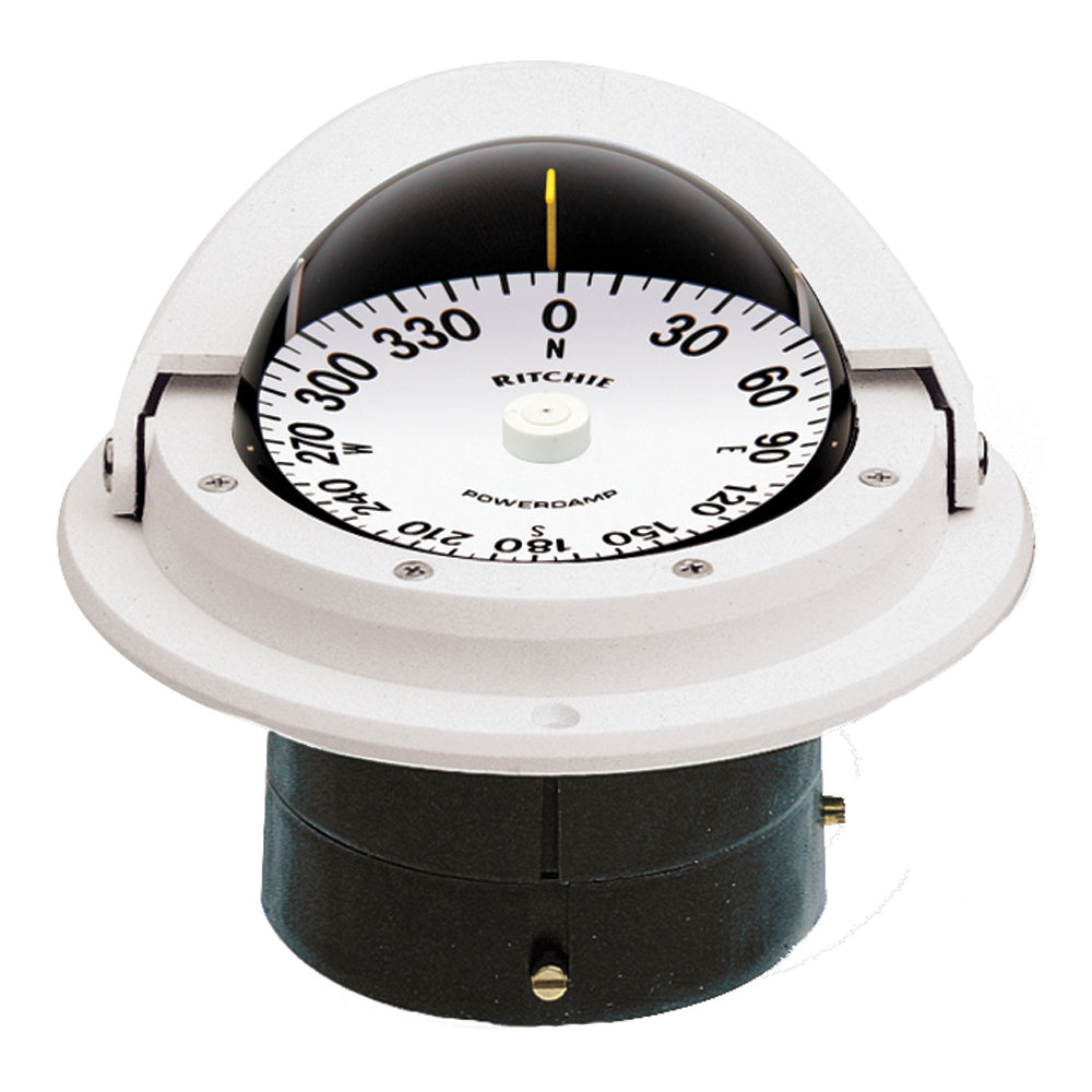 Ritchie F-82W Voyager Compass - Flush Mount - White [F-82W] - Designer Investment