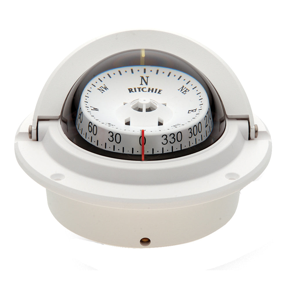 Ritchie F-83W Voyager Compass - Flush Mount - White [F-83W] - Designer Investment