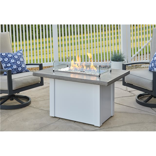 THE OUTDOOR GREATROOM CO. Driftwood Havenwood Fire Table Gas