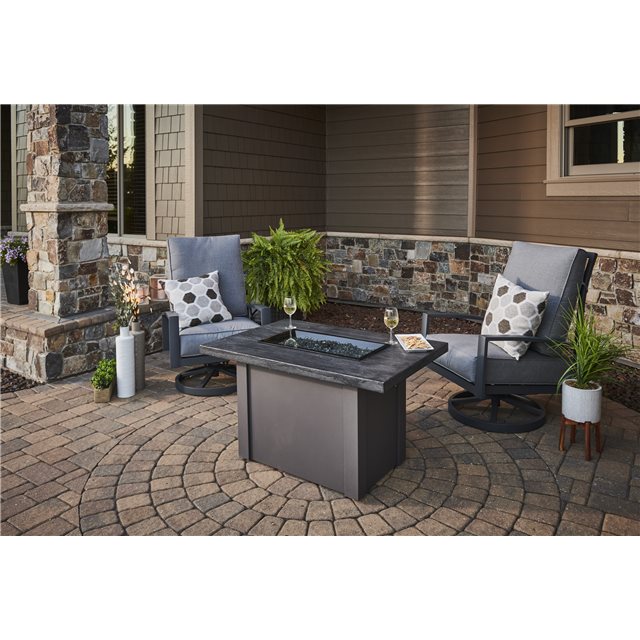 THE OUTDOOR GREATROOM CO. Driftwood Havenwood Fire Table Gas