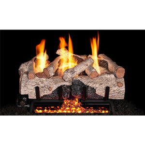 24" CHARRED ALPINE BIRCH GAS LOGS ONLY NO BURNER