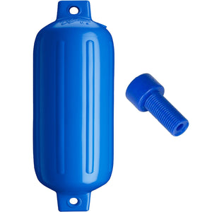 Polyform G-6 Twin Eye Fender 11" x 30" - Blue w/Adapter [G-6-BLUE]