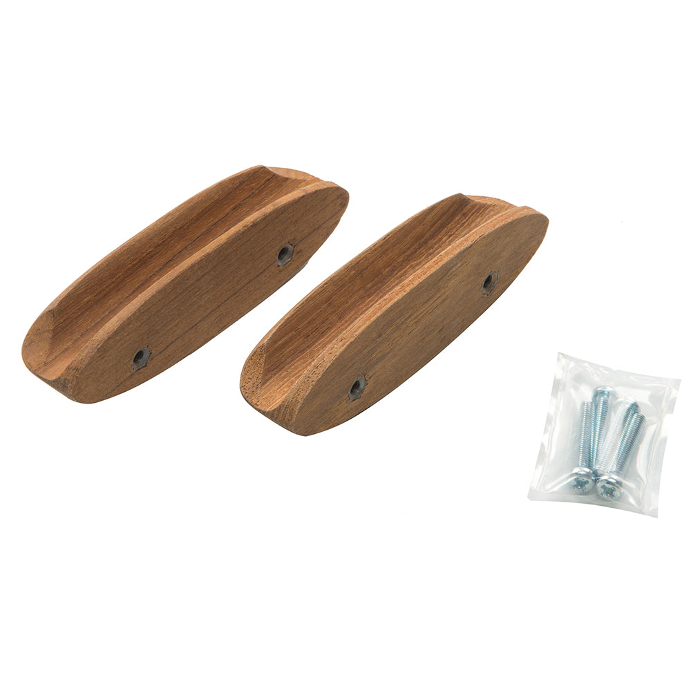 Whitecap Teak Oval Drawer Pull - 4"L - 2 Pack [60147-A]