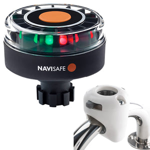 Navisafe Navilight Tricolor 2NM w/Navibolt Base  Rail Mount - White [342KIT3]