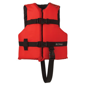 RENTAL Onyx Nylon General Purpose Life Jacket - Child 30-50lbs - Red [103000-100-001-12]