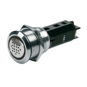 BEP 12V Buzzer w/Red LED Warning Light - Stainless Steel [80-511-0009-00]