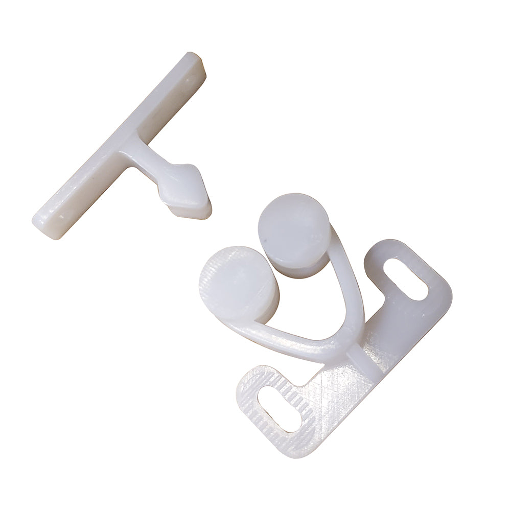 Sea-Dog Twin Roller Door Catch - White [227141-1]